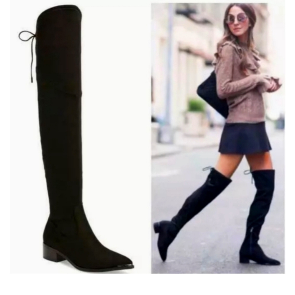 Marc Fisher Yuna OTK Over-the-Knee Boots Black Size 7 NIB
